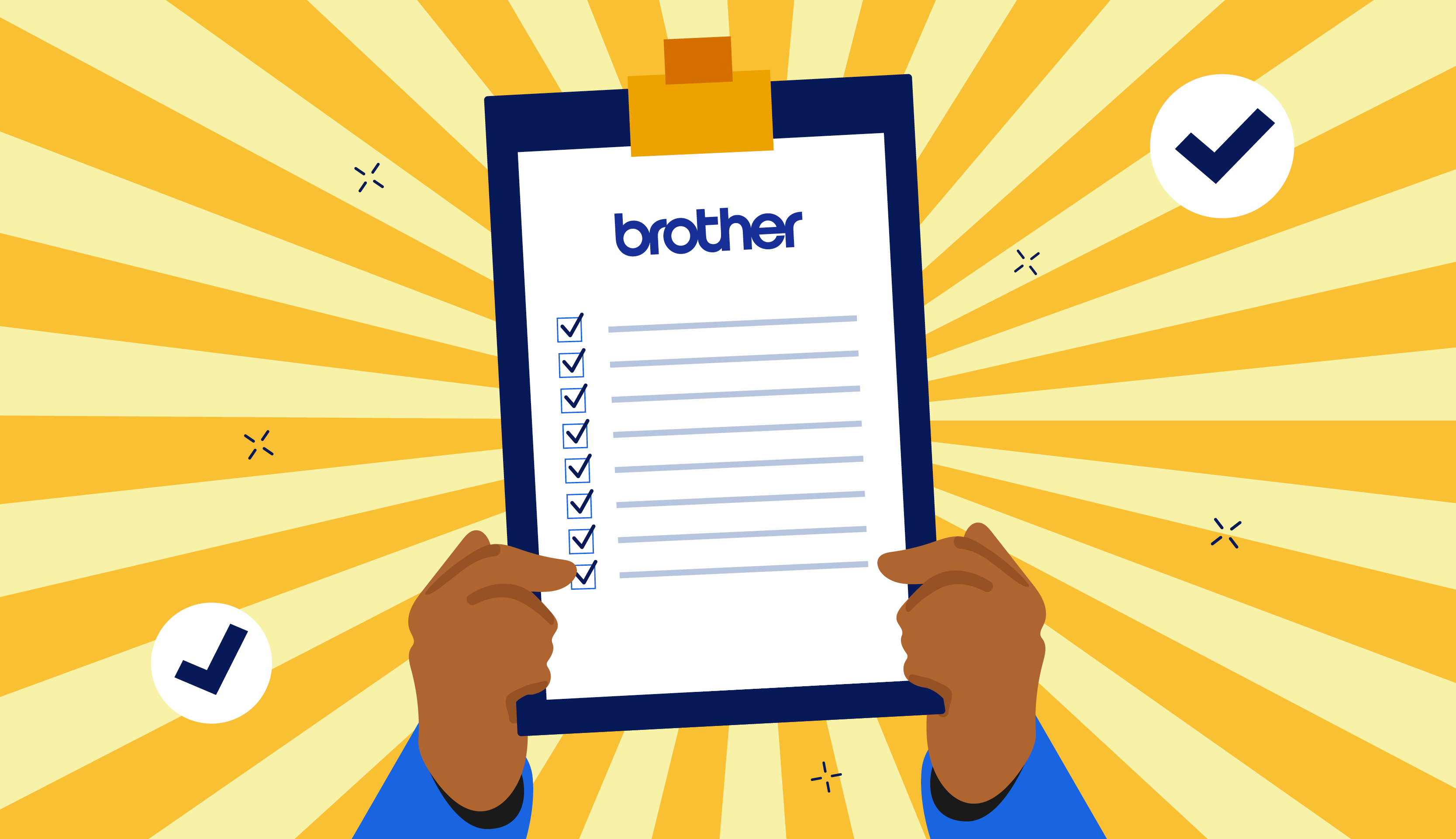 Brother's second cybersecurity tip - creating and sharing an employee checklist