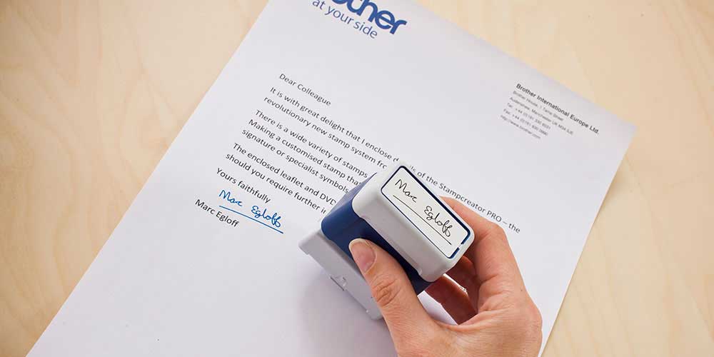 Brother Stamp Creator Pro créateur de tampons signatures et visuels divers