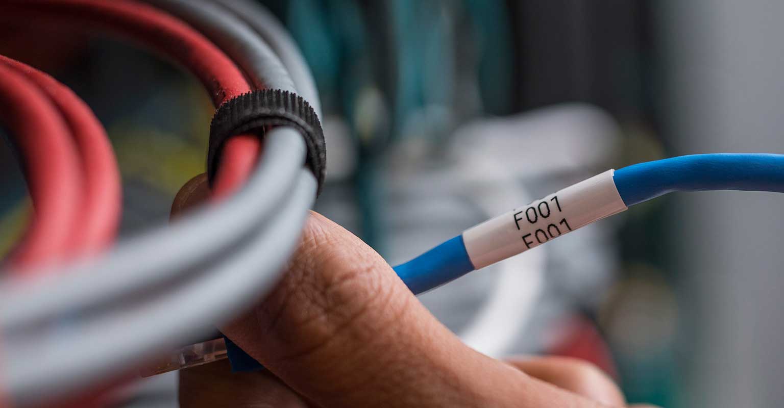 Labelprinter voor netwerkinfrastructuur flexibele labels