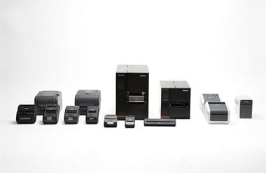 Brother range of mobile, desktop and industrial thermal label printers