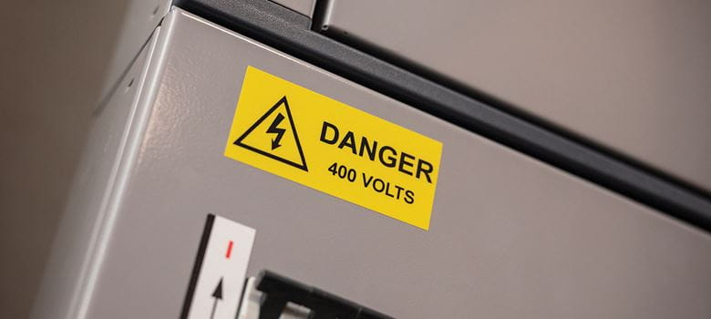 Labelprinter voor elektriciens fluorescerende labels