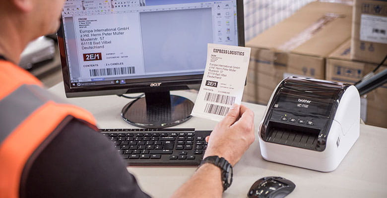 QL etikettenprinter voor transport en logistiek