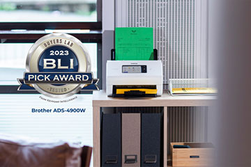 Gamme de scanners Brother récompensée avec BLI Pick Awards