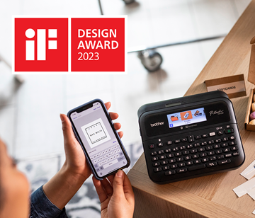 Brother P-touch labelprinters winnen iF DESIGN AWARD 2023 voor ontwerpkwaliteit
