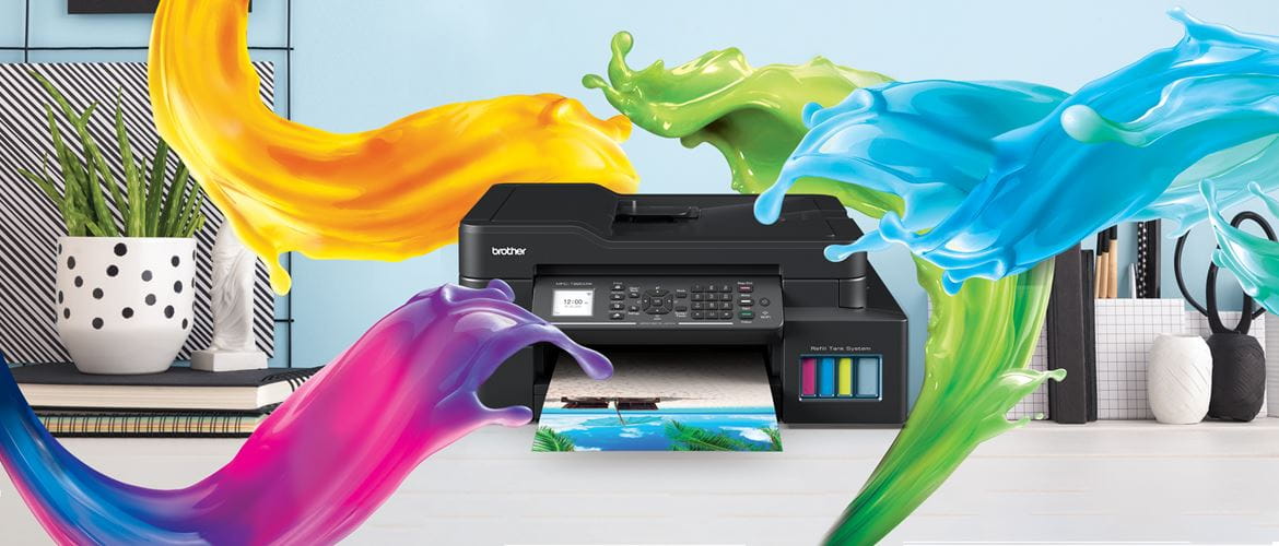 A nyomtatóból kijön a tintafröccsenés