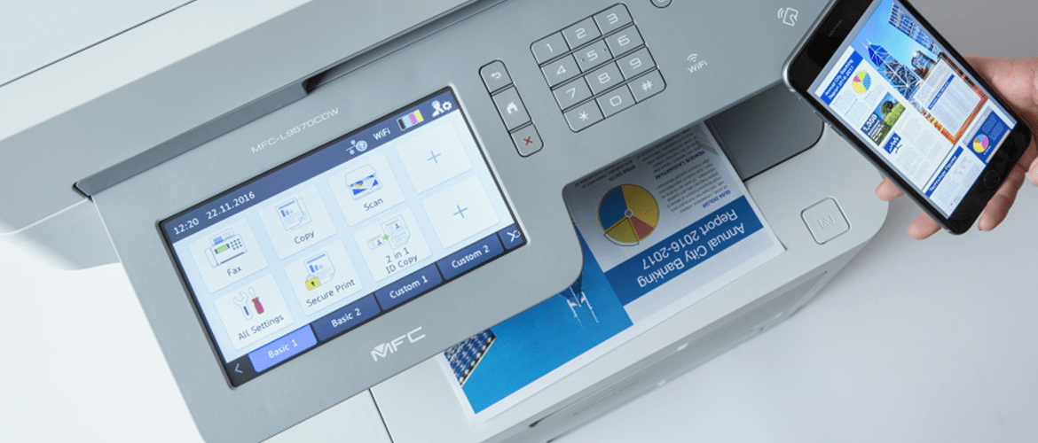Printer touchscreen