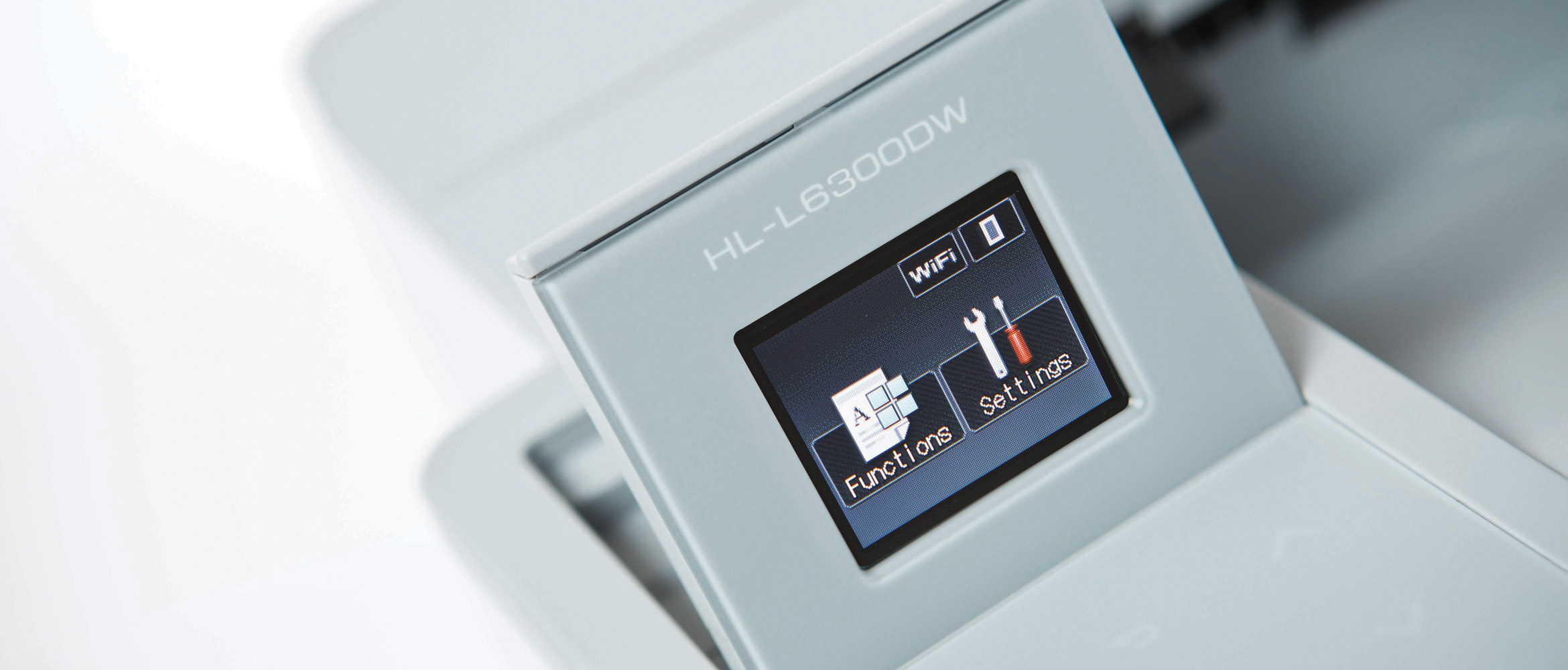 Detail barevného displeje laserové řady L600