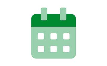 Green calendar icon