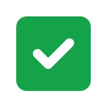 Green tick icon