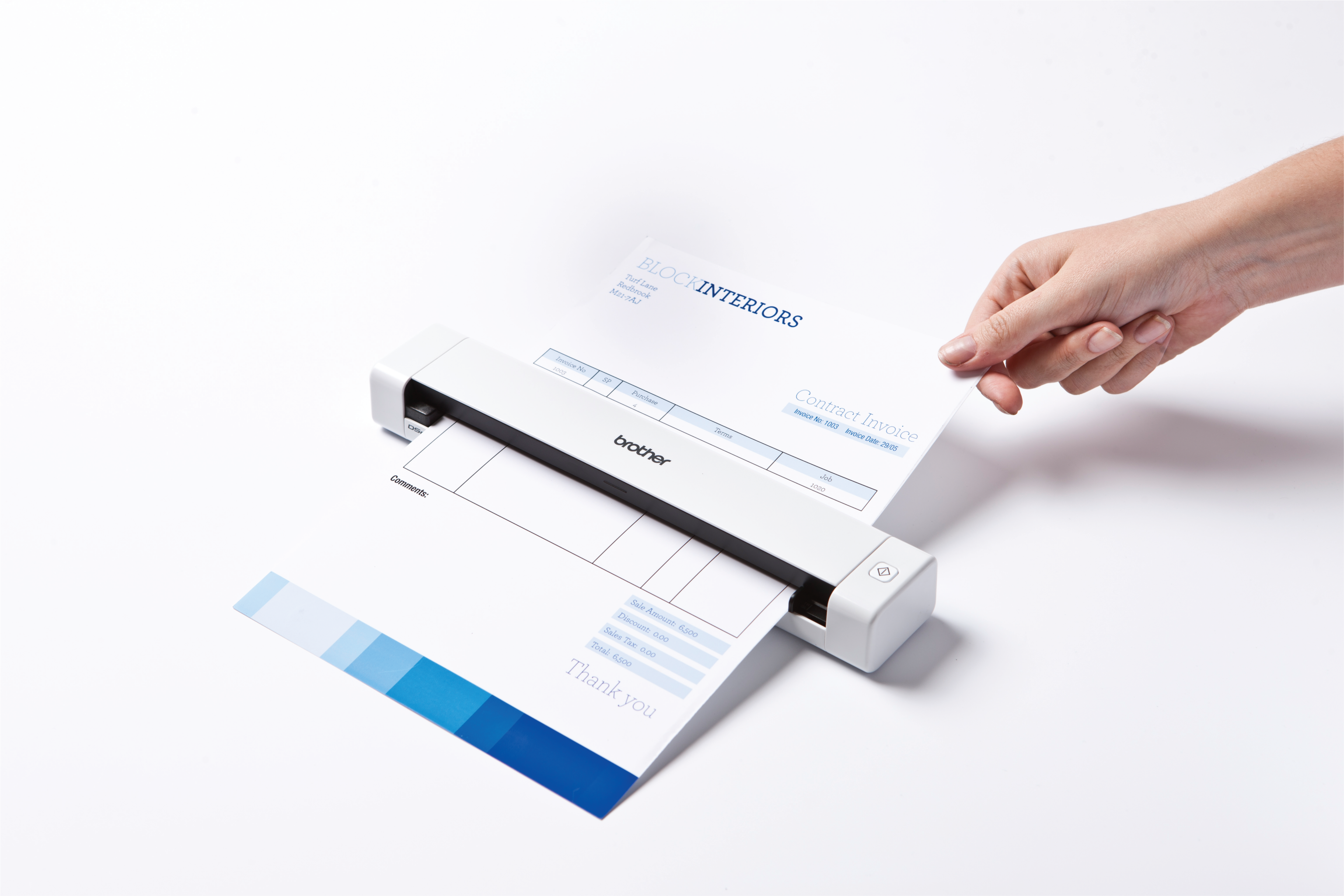 Brother scanner DS-620 v uporabi