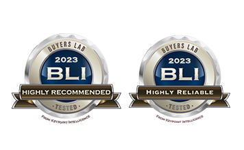 BLI 2023 highly recommended highly reliable - logotypy