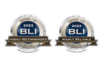BLI 2023 highly recommended highly reliable - logotypy