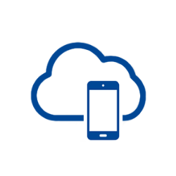 Ikona mobilní cloud