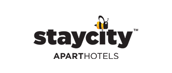 Staycity logo sa pčelom