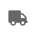 Šedá ikona nákladního automobilu představující dopravu a logistiku