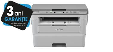 DCP-B7520DW printer with 3 years warranty sticker