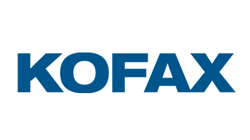 Niebieskie logo Kofax