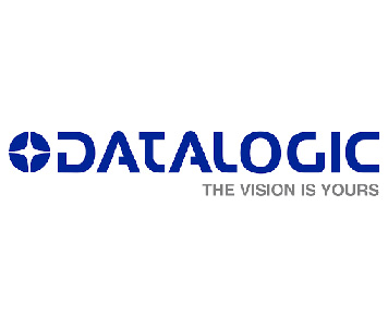 Datalogic barvni logotip na belem ozadju