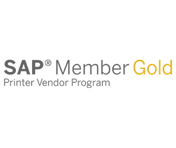 Barevné logo SAP s bílým pozadím