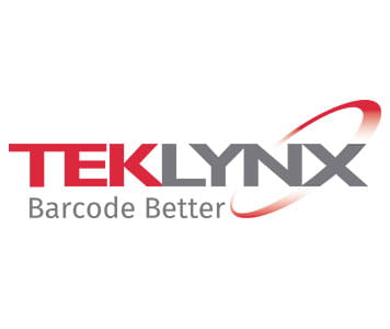  Лого на Teklynx в червено и сиво