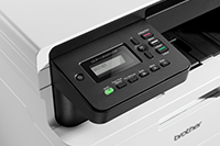 2-riadkový ovládací panel na modeli Brother DCP-L3520CDW