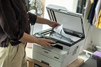 O pagină mono duplex pe scanerul de la MFCB7810DW