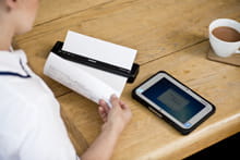 Мобилен принтер серия PJ 800 използван в в здравеопазването, с bluetooth или wifi връзка
