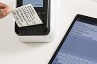 Tisk štítku z tabletu na QL-820NWB