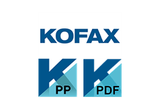 Kofax logo, PaperPort logo, PowerPDF logo
