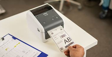 TD direct thermal desktop printer printing blood bag label