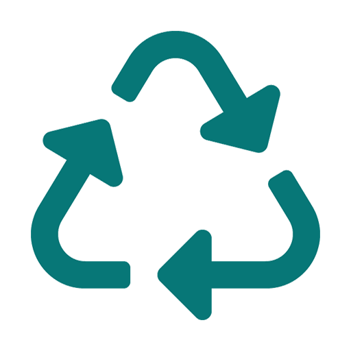 Green recycling icon