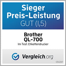 Brother QL-700 Vergleichen.org Sieger Preis-Leistung