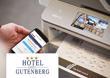 Hotel Gutenberg - Drucker mit praktischem Verbunderen