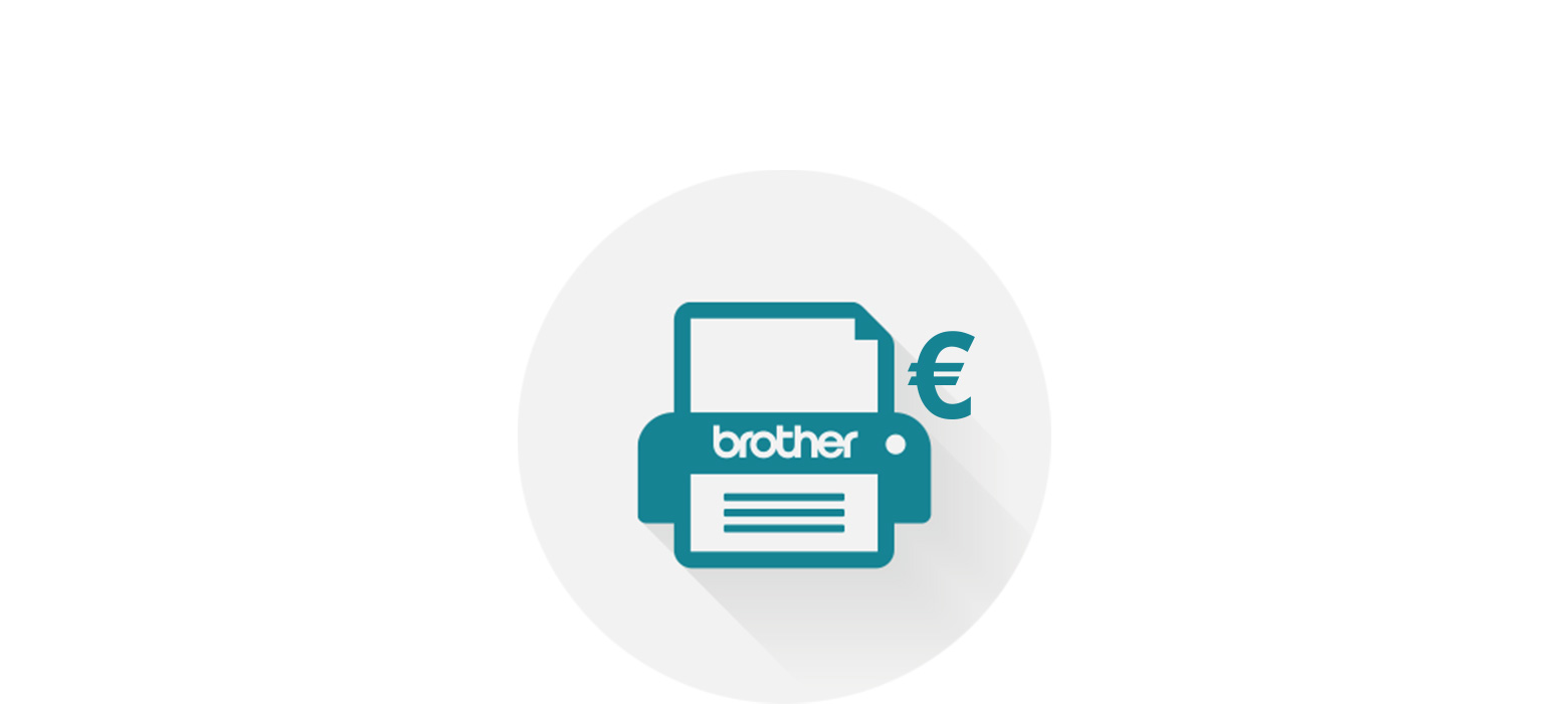 Symbol Brother Drucker mit Euro-Zeichen