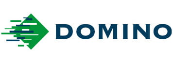 Domino-Logo auf Weißem-Hintergrunder