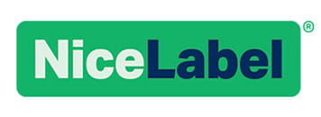 NiceLabel-Logo auf weißem Hintergrunder