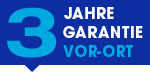 3-Jahre-Garantie-Logo, Vor-Ort