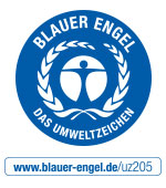 Blauer Engel Zertifiziert.