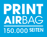 Drucken Airbag-Logo, Druckvolumen 150.000 Seiten