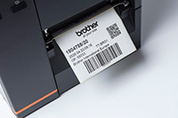 Barcode-EtikettRuck vom Brother TJ-Industrierucker