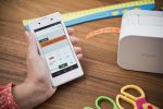 Brother PT-P300BT druckt gesteuert von Handy