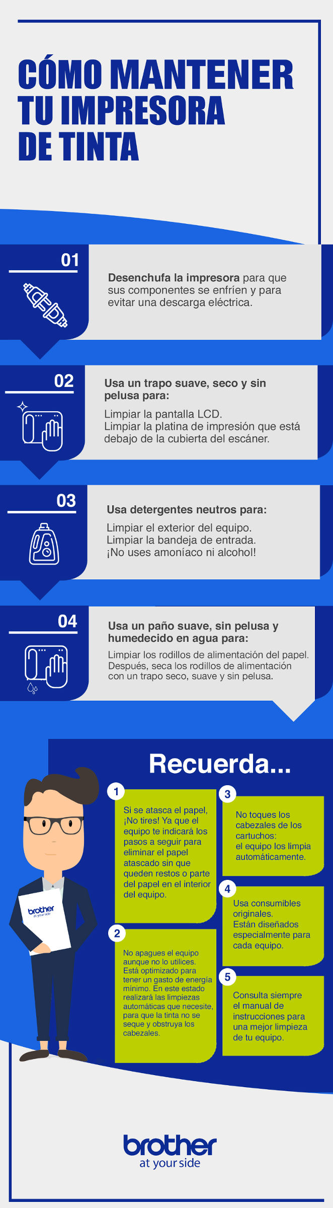 7 Consejos para Mantenimiento de Impresora, Brother 7 Consejos para Mantenimiento de Impresora, Brother