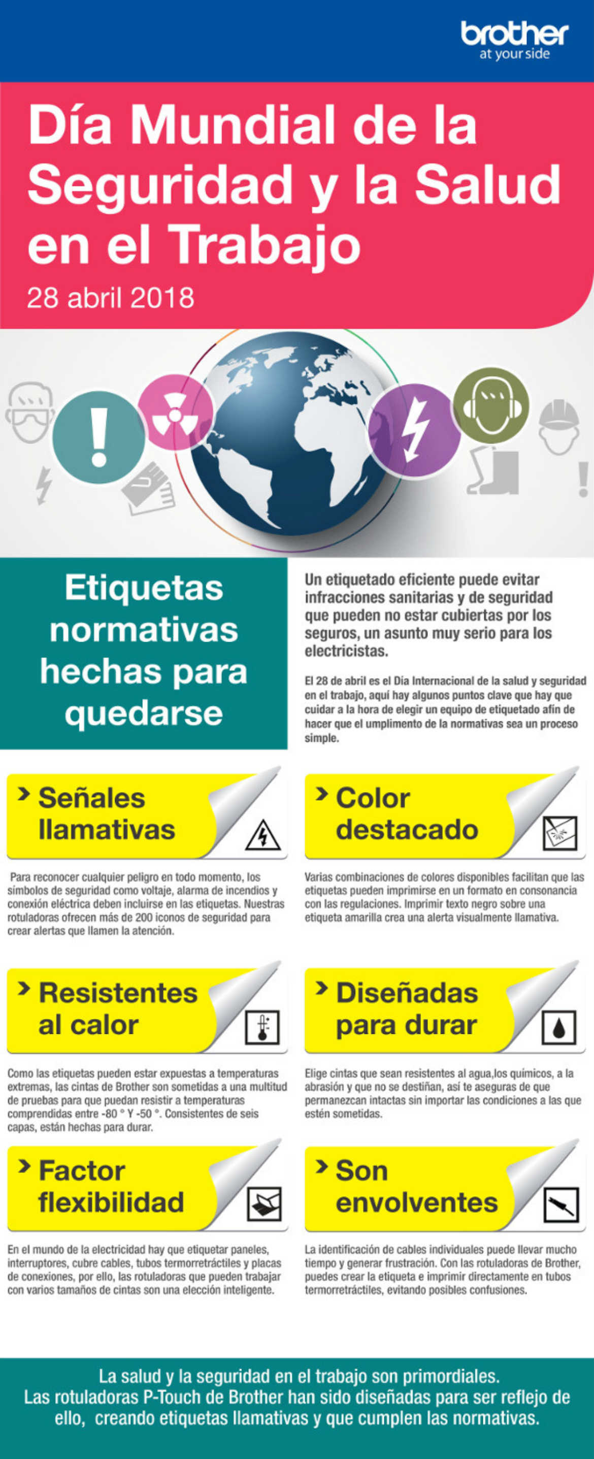 Día Mundial de la Salud y Seguridad en Trabajo, Brother