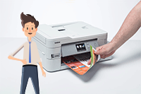 Impresora multifunción tinta MFC-J1300W All in Box