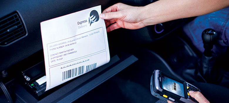 Impresión portátil de documentos de entrega de envíos