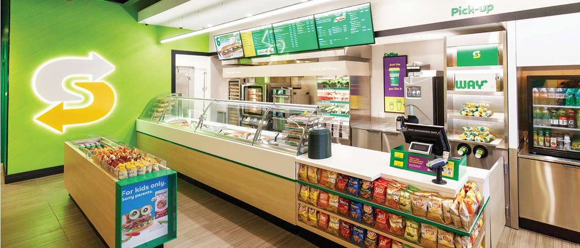 The Subway retail store Chineham, Basingstoke - the shop that used Brother's food labelling solution