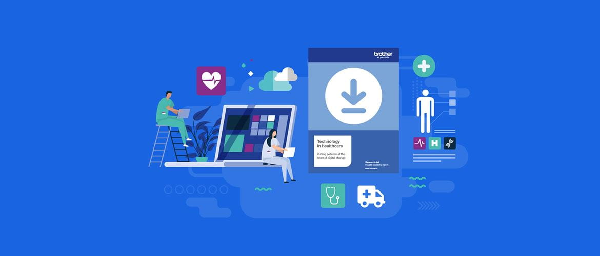 Blue background healthcare professionalsm download report, cloud, stethoscope, heart, medical icons
