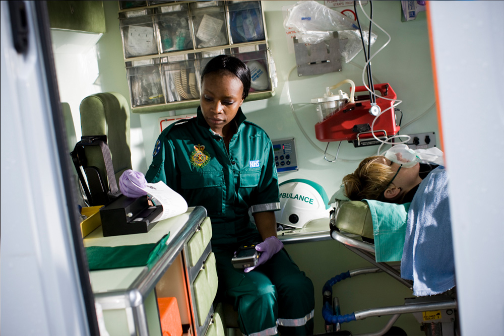 Paramedic using PJ-700