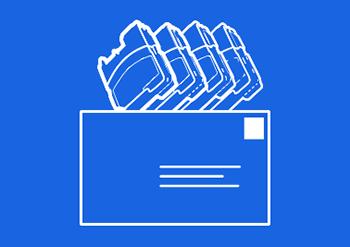 Logo für Recycling von druckerpatronen