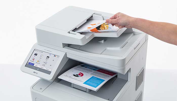 Printer med ADF